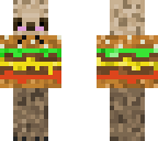 sloth in a burger hoodie - hood off