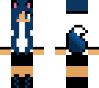 blue cat girl