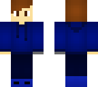 blue hoodie