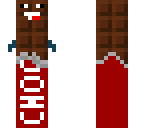 chocolate bar with arms