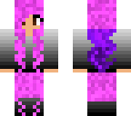 cute pink hair girl