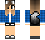 cute plaid wolf girl