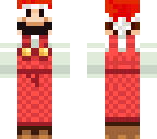 fire mario with santa hat