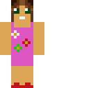 girl with flower dress
