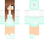 mint green girl