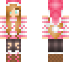 pink christmas girl skin