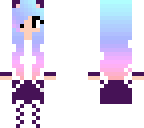 pretty purple eared cat girl