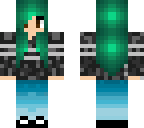 dark mint haired girl