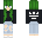 green hair girl