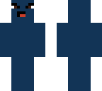 plain blue skin not actual face