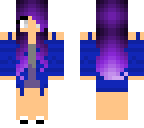 purple haired hooman