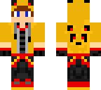 red and golden panda boy