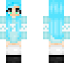 blue winter girl