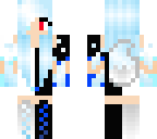 evil and good ice wolf girl