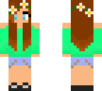 mint flower girl