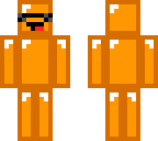 orange  durp with glasses