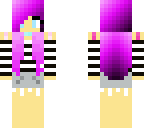 purple cutie hair girl