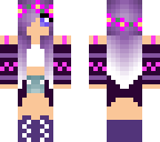 purple flower girl