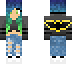 batman ombre hair girl