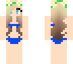 blue bikini