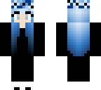 emo blue girl