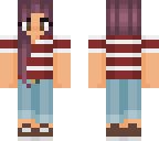 purpled haired skin
