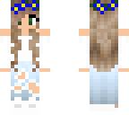 blue flower crown teen girl