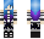 cool purple and blue girl