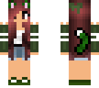 green cat girl