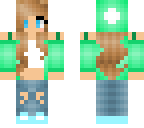 green outfit