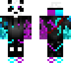 panda dragon blue and purple