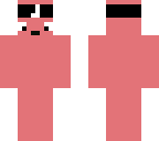 pink man with l headband