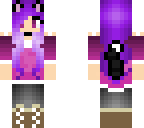 purple and pink cat girl