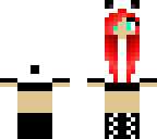 red hair panda girl