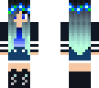 school girl blue