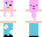 pink haired girl
