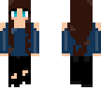 blue girl cute
