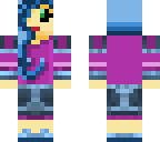 blue haired girl