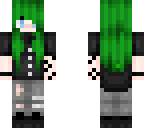 green hair girl