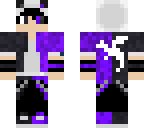 purple and white ender panda boy edit