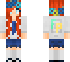 a redhead in the foreverplay uniform