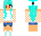 ella cute blue hair girl
