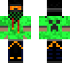 green snowboarder