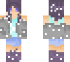 short haired purple girl