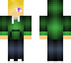 blonde in frog jacket