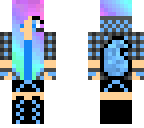 blue gamer girl