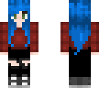 blue haired girl