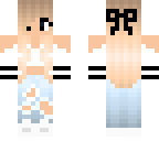 crop top off the shoulder bow girl