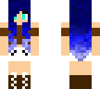 cute blue hair girl
