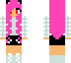 cute pink hair girl